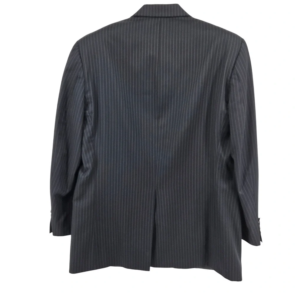 Lauren Ralph‎ Lauren Men's Navy Pinstripe Wool Suit Blazer Jacket 44L